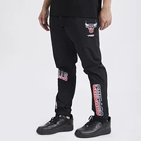 Pro Standard Mens Bulls OS Letters Woven Pants - Black/Black