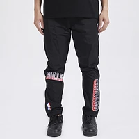 Pro Standard Mens Bulls OS Letters Woven Pants - Black/Black