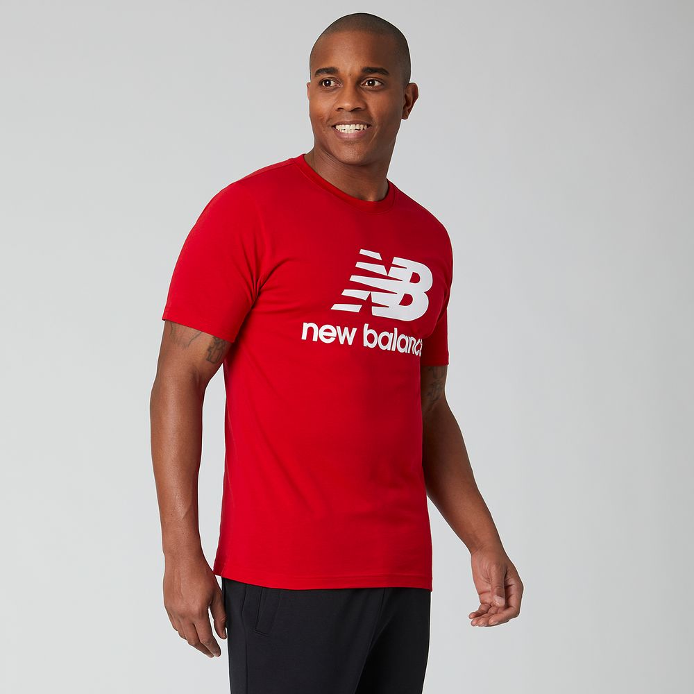 New Balance Essentials Stacked Logo Tee - Men's