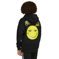 adidas Originals Boys X Smiley World Hoodie - Boys' Grade School Black/White