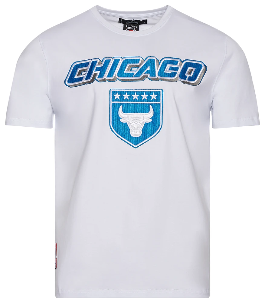 Pro Standard Mens Bulls Military SJ T-Shirt - White/Blue