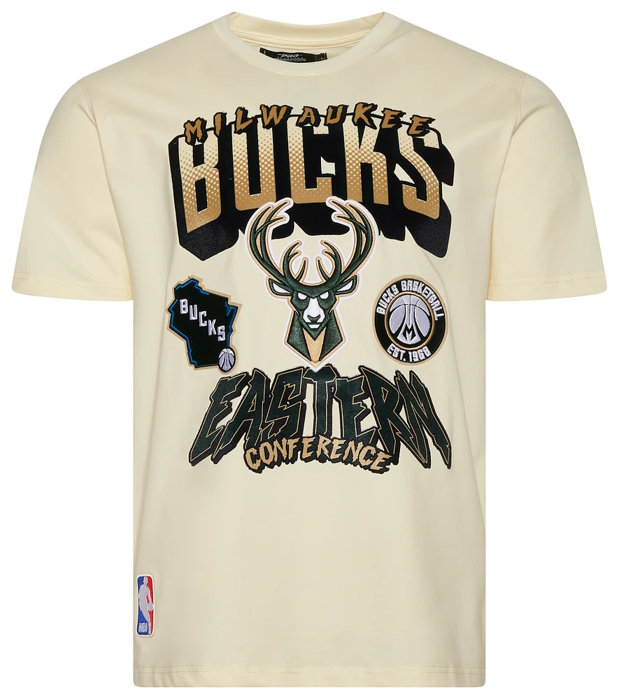 Pro Standard Mens Pro Standard Bucks GTP Short Sleeve T-Shirt - Mens Eggshell/Multi Size XXL