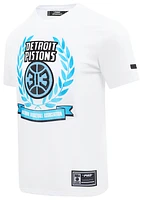 Pro Standard Mens Pistons Blue Crest T-Shirt - Carolina/White