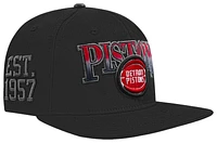 Pro Standard Mens Pro Standard Pistons Bred Pro Six Snapback Cap - Mens Black/Red Size One Size