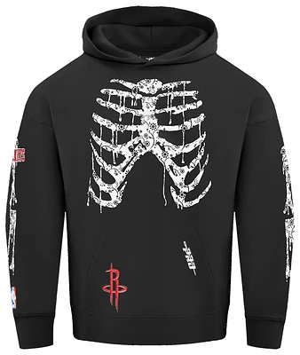 Pro Standard Rockets Rib Cage Drop Shoulder Fleece PO Hoodie - Men's