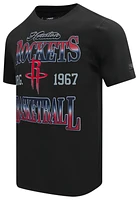 Pro Standard Mens Rockets Bred T-Shirt - Black/Red