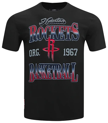 Pro Standard Mens Rockets Bred T-Shirt - Black/Red