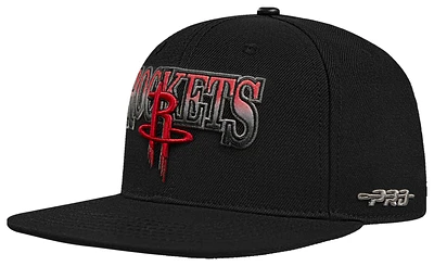 Pro Standard Mens Pro Standard Rockets Bred Pro Six Snapback Cap - Mens Black/Red Size One Size