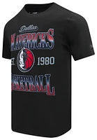 Pro Standard Mens Mavericks Bred T-Shirt - Black/Red