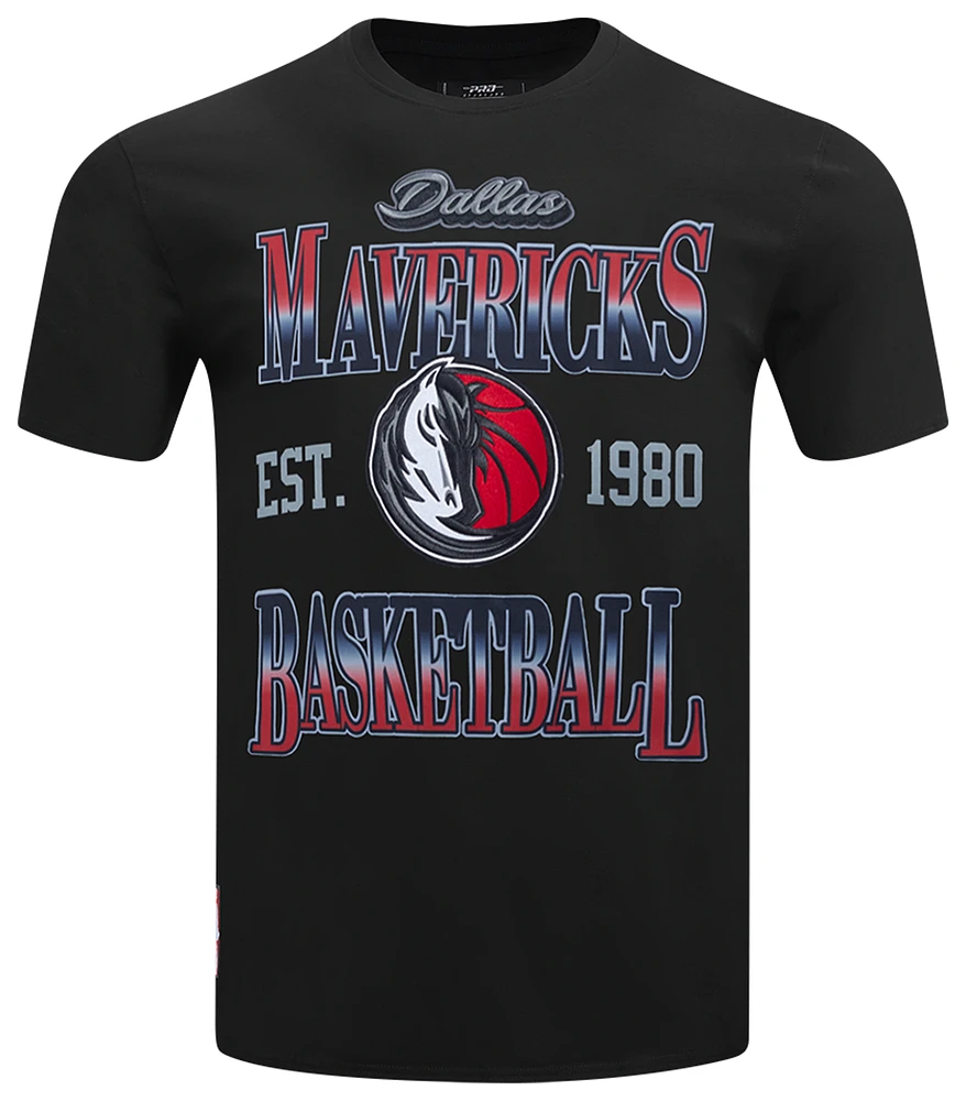 Pro Standard Mens Mavericks Bred T-Shirt - Black/Red