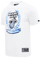 Pro Standard Mens Heat Blue Crest T-Shirt - White/Carolina