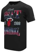 Pro Standard Mens Heat Bred T-Shirt - Black/Red