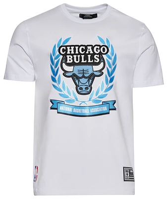 Pro Standard Mens Bulls Blue Crest T-Shirt - White/Carolina