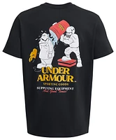 Under Armour Mens Water Cooler Heavyweight T-Shirt - Black/White