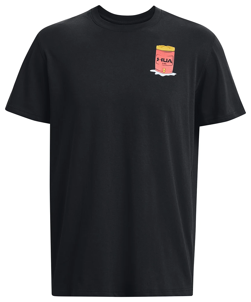 Under Armour Mens Water Cooler Heavyweight T-Shirt - Black/White