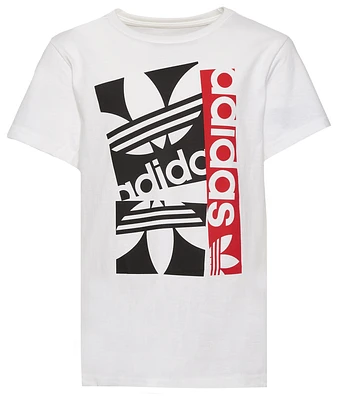 adidas Originals Boys Reflection Graphic T-Shirt - Boys' Grade School White/Black