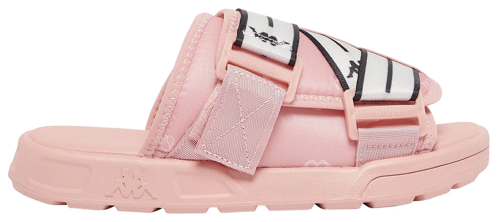 Kappa Girls Kappa Authentic JPN Slides - Girls' Grade School Shoes Pink/White Size 04.0