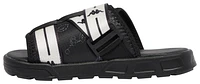 Kappa Boys Kappa Authentic JPN Slides - Boys' Grade School Shoes Black/White Size 04.0