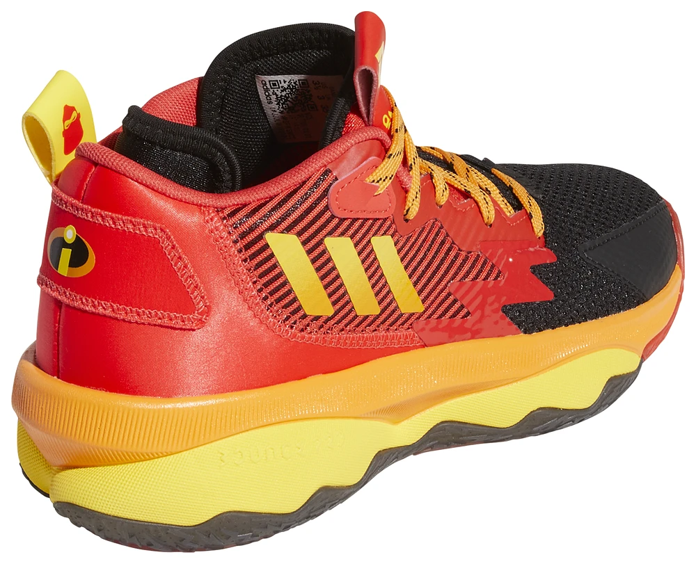 adidas Boys adidas Dame 8 - Boys' Grade School Basketball Shoes Team Yellow/Red/Impact Orange Size 07.0