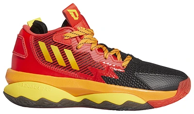 adidas Boys adidas Dame 8 - Boys' Grade School Basketball Shoes Team Yellow/Red/Impact Orange Size 07.0