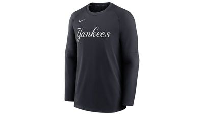 Nike Yankees Authentic Pregame Raglan Sweatshirt - Men's
