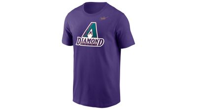 Nike Diamondbacks Cooperstown Collection Logo T-Shirt - Men's