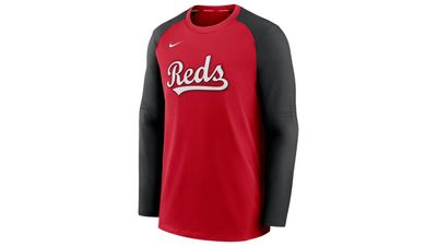 Nike Reds Authentic Pregame Raglan Sweatshirt - Men's