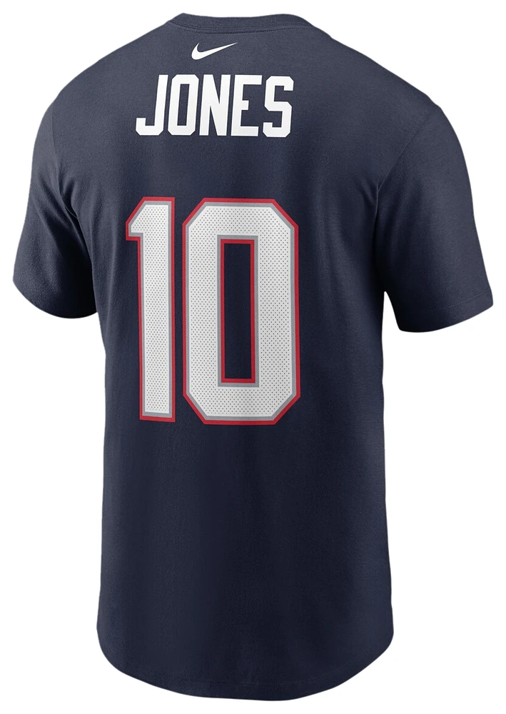 Nike Mens Mac Jones Patriots Name & Number T-Shirt - Navy/Navy