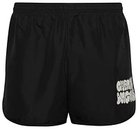 Malcriadas Collectiv Mens Malcriadas Collective Chrome Angels Shorts - Mens Silver/Black/Black Size L