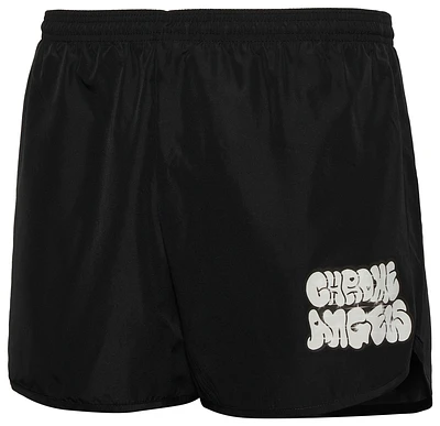 Malcriadas Collectiv Mens Malcriadas Collective Chrome Angels Shorts - Mens Silver/Black/Black Size L