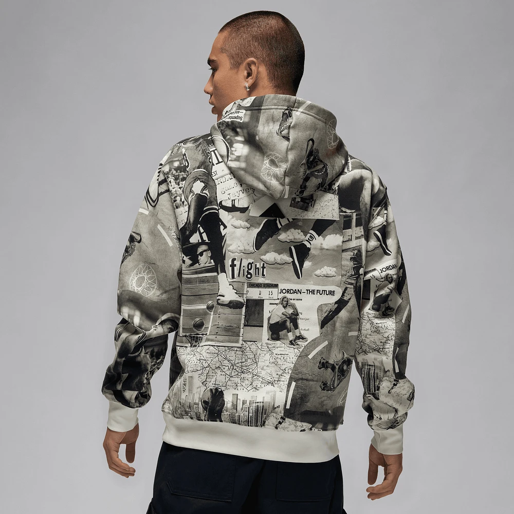 Jordan Brooklyn AOP Fleece Pullover  - Men's