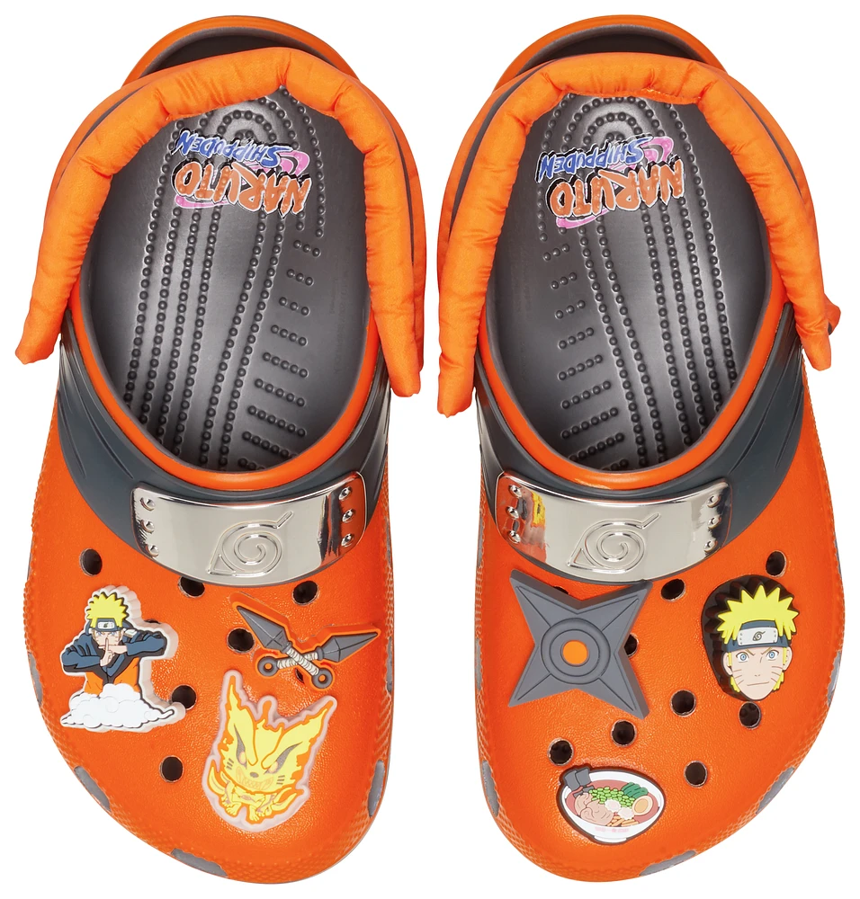 Crocs Boys Naruto Classic Clogs - Boys' Grade School Shoes Graphite/Orange