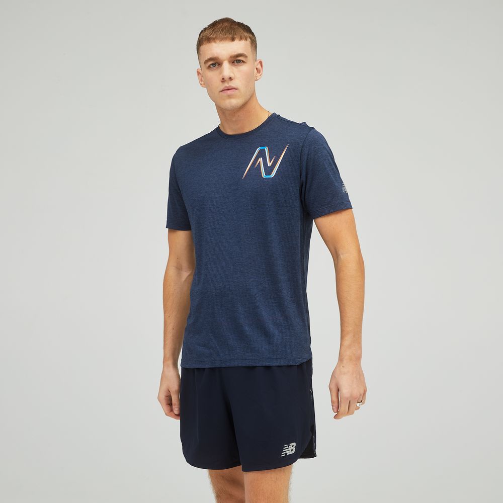 New Balance Printed Impact Run S/S T-Shirt