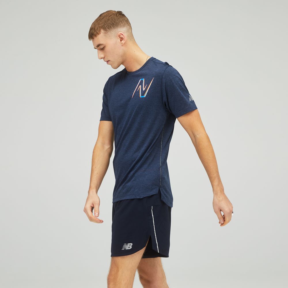 New Balance Printed Impact Run S/S T-Shirt