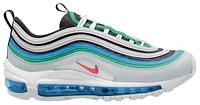 Nike Girls Air Max 97 - Girls' Grade School Shoes Black/Pure Platinum/Light Crimson