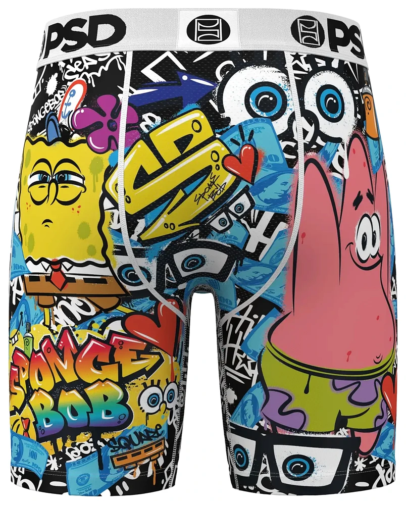 PSD Mens Spongebob Street Underwear - Pink/Blue/Yellow