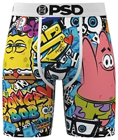 PSD Mens Spongebob Street Underwear - Pink/Blue/Yellow