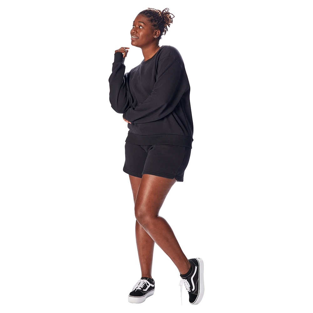 Cozi Womens Fleece Shorts - Ultra Black