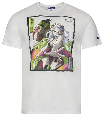 Champion Mens Demon Slayer Upper Moon 6 T-Shirt - White
