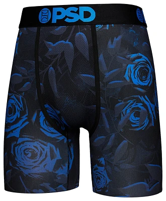 PSD Mens PSD Bronny Steel Floral Underwear - Mens Black/Blue Size XXL