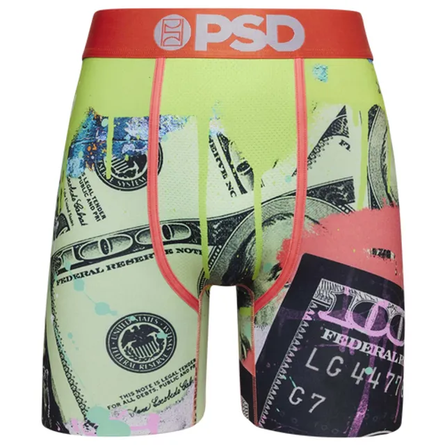 PSD Men's Brief Underwear Bottom (Green/Money Diamond, L) at  Men's  Clothing store