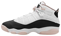 Jordan Mens Jordan 6 Rings - Mens Shoes Black/Beige/White Size 08.0