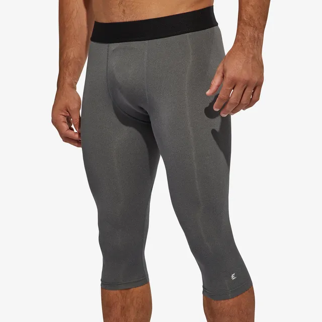 Eastbay Mens 3/4 Compression Tights - Grey/Grey