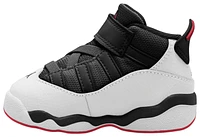 Jordan Boys 6 Rings - Boys' Toddler Basketball Shoes Black/White/Univ Red