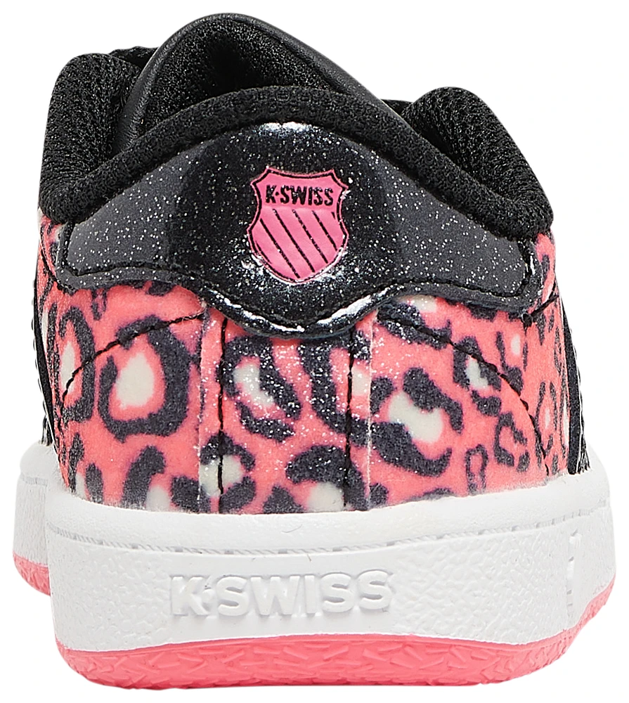 K-Swiss Girls K-Swiss Classic LX - Girls' Toddler Running Shoes Pink/Multi/Black Size 05.0