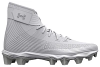 Under Armour Boys Under Armour Highlight Franchise RM - Boys' Grade School Football Shoes Metallic Silver/White Size 04.0