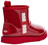 UGG Girls Classic Mini Clear - Girls' Grade School Shoes Red/Red