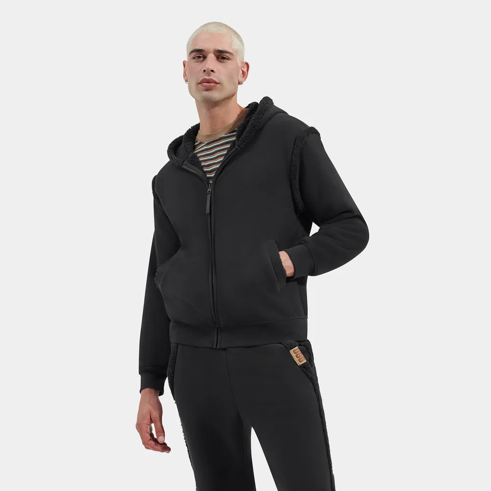 UGG Mens Evren Bonded Fleece Zip Up