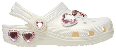 Crocs Classic Iridescent Hearts Clogs  - Girls' Toddler