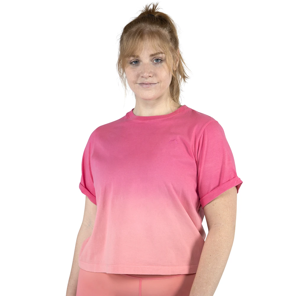 Cozi Womens T-Shirt - Pink Gradient